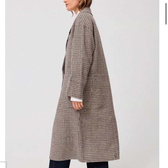 Vita Oversized Checked Wool Coat - Picture 4 of 12